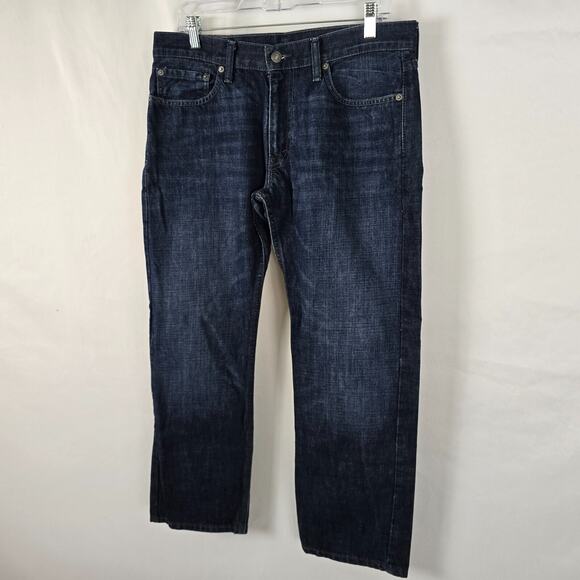 Levi's 514 Jeans Men's 34 x 30 Blue Dark Wash Classic Straight Fit Cotton EUC - Picture 16 of 16